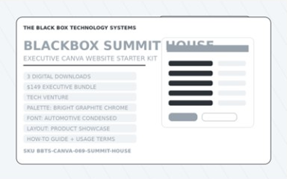 Summit House Canva starter kit cover